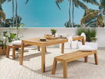 Gartentisch LIVORNO 210 cm 90 cm Akazienholz Braun