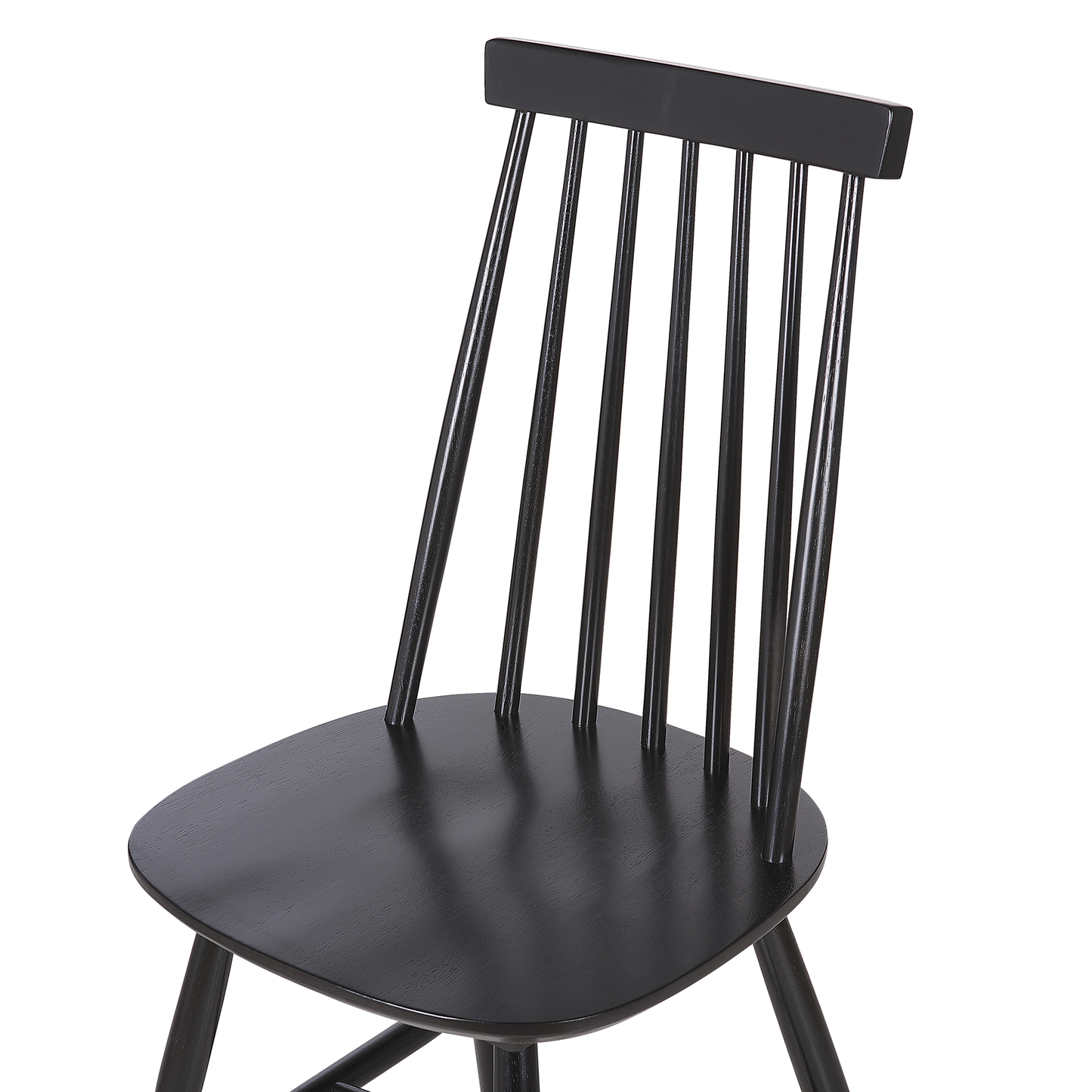 Esszimmerstuhl 2er Set BURBANK Holz Schwarz