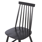 Esszimmerstuhl 2er Set BURBANK Holz Schwarz