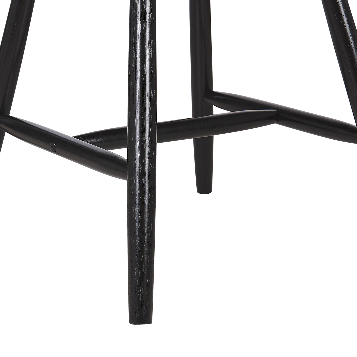 Esszimmerstuhl 2er Set BURBANK Holz Schwarz