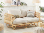 Gartensofa 2-Sitzer DOLCEDO Rattan Beige