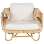 Gartensofa Set 4-Sitzer DOLCEDO Rattan Beige