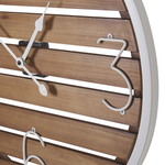 Wanduhr ARRIAGA 50 cm Holz Dunkelbraun