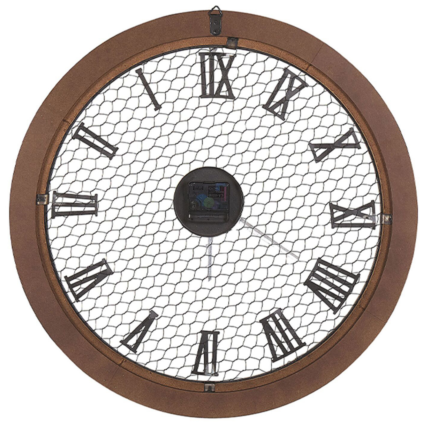 Wanduhr Tannenholz dunkelbraun ø 55 cm FUBEROS