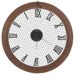 Wanduhr Tannenholz dunkelbraun ø 55 cm FUBEROS