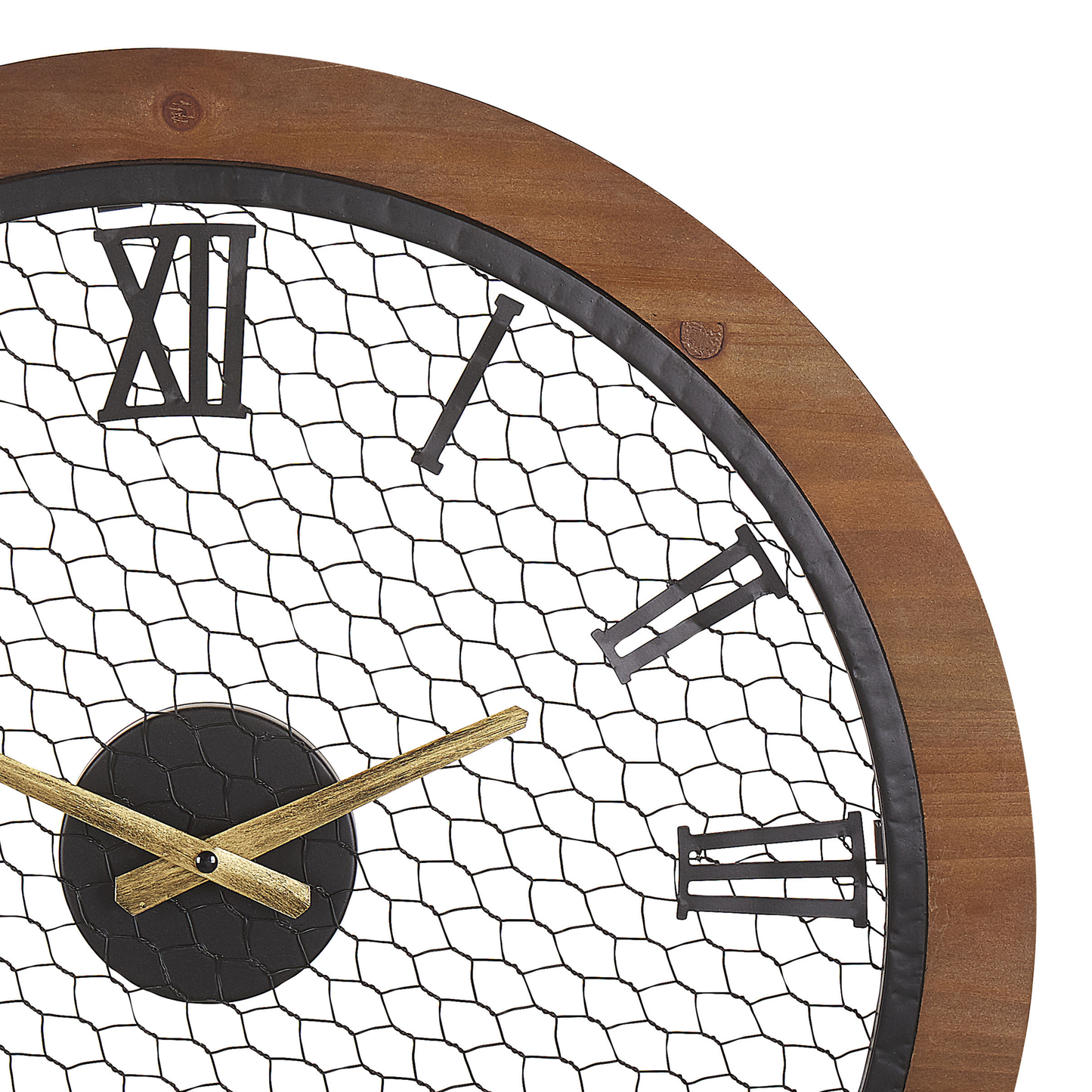 Wanduhr Tannenholz dunkelbraun ø 55 cm FUBEROS