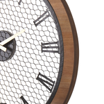 Wanduhr Tannenholz dunkelbraun ø 55 cm FUBEROS