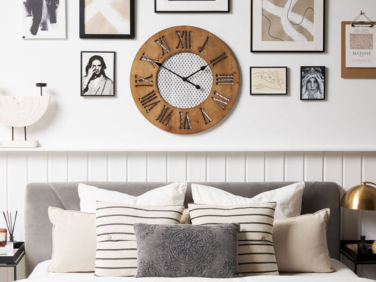 Wanduhr CUILCO 60 cm Holz Braun
