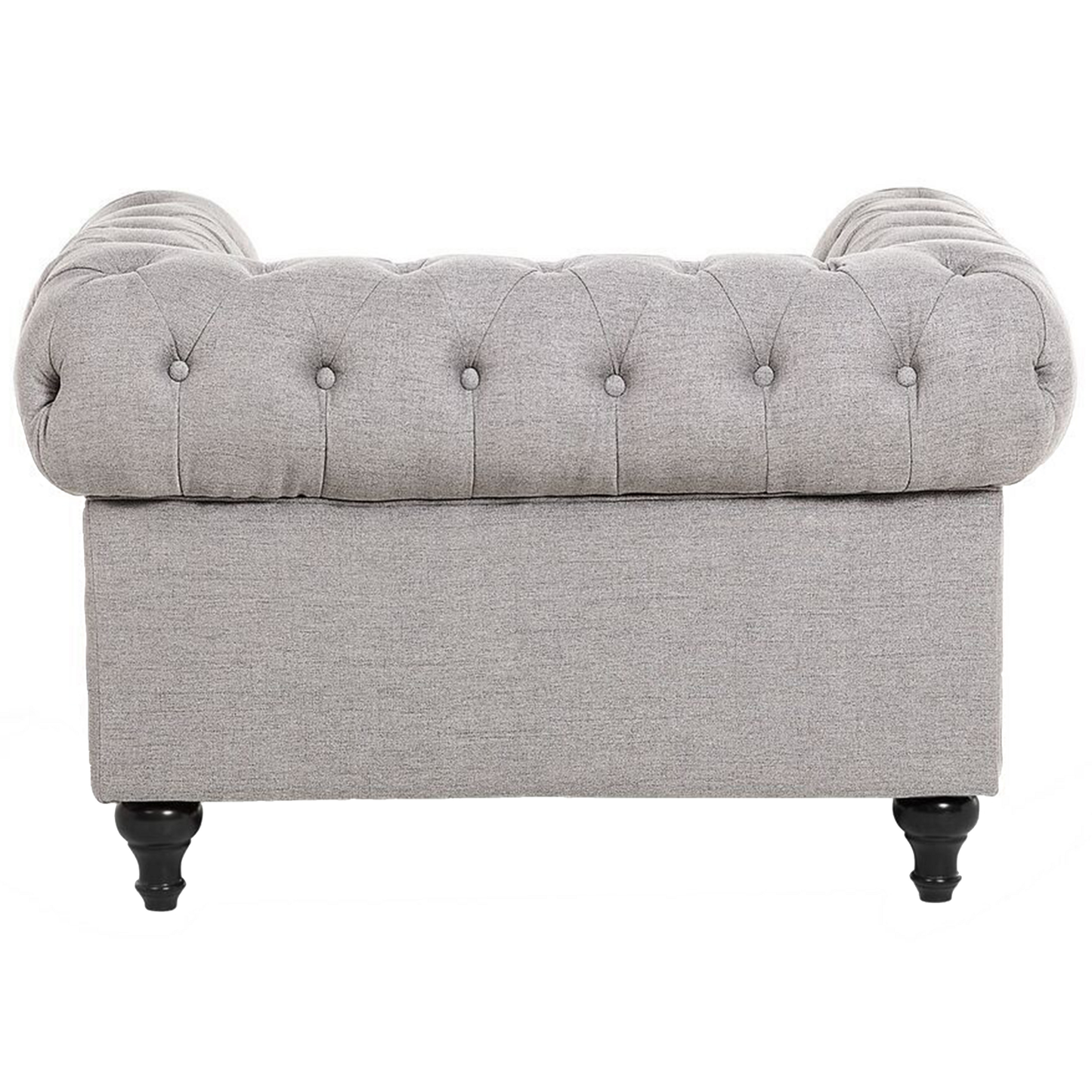 Sofa Set hellgrau 4-Sitzer CHESTERFIELD