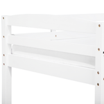 Hochbett mit Schubladen Kiefernholz REGAT 90 x 200 cm Weiss