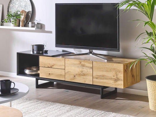 TV-Möbel FIORA Braun / Schwarz