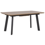 Ausziehbarer Esstisch SALVADOR Dunkelbraun 160/200 cm 90 cm