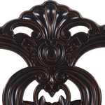 Gartenstuhl 2er Set BOVINO Metall Dunkelbraun