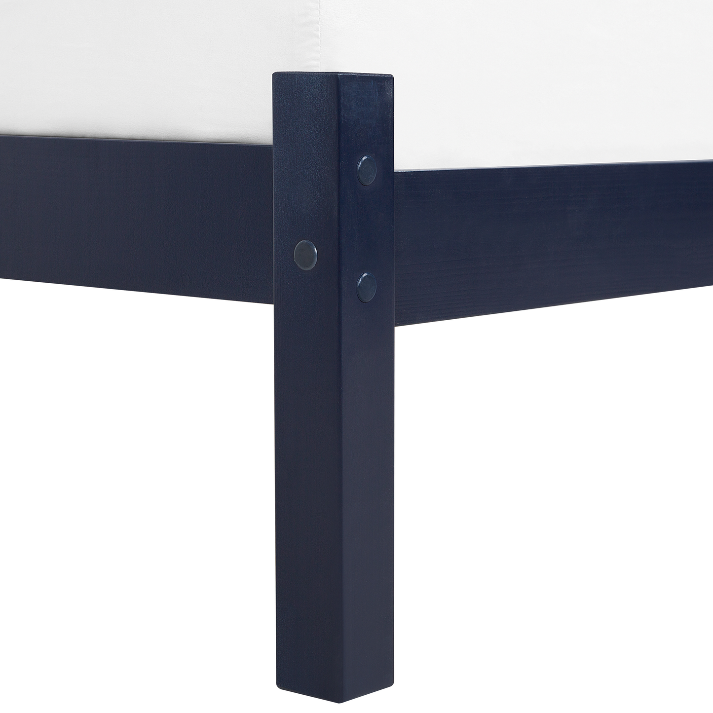 Bett mit Lattenrost Kiefernholz FLORAC 140 x 200 cm Marineblau
