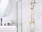 Duschset mit Mischbatterie und Regenbrause GURARA Gold