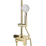 Duschset mit Mischbatterie und Regenbrause GURARA Gold