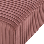 Bettbank Samtstoff rosa / gold 118 x 40 cm PATERSON