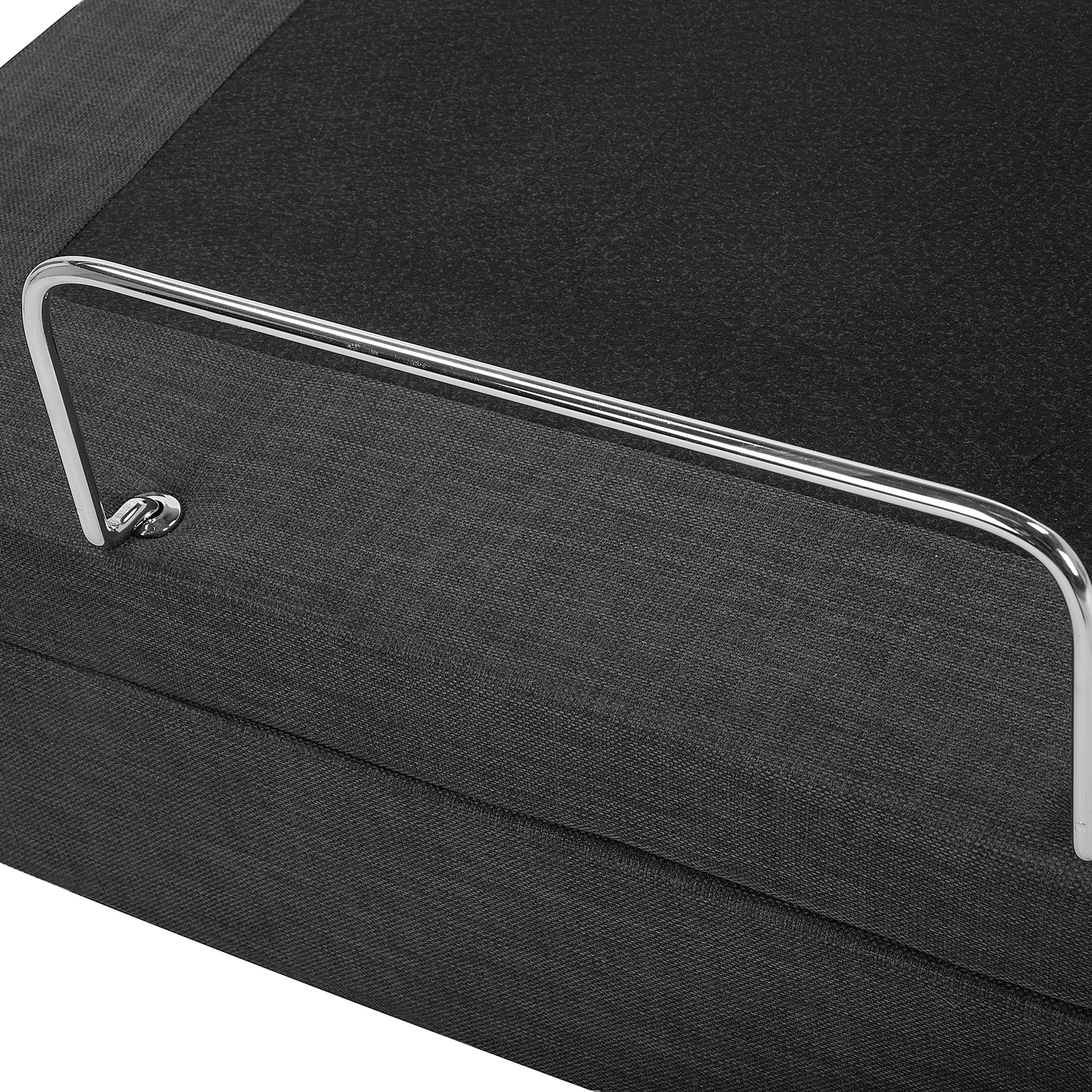 Bett verstellbar Stoff DUKE 160 x 200 cm Dunkelgrau