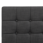 Bett verstellbar Stoff DUKE 160 x 200 cm Dunkelgrau