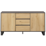 Sideboard mit 2 Türen ELDA 76 cm Braun / Schwarz
