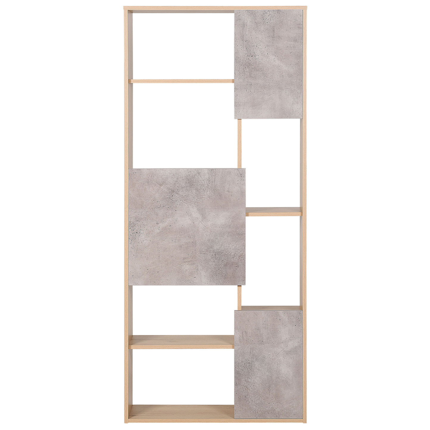 Bücherschrank Heller Holzfarbton GRADA