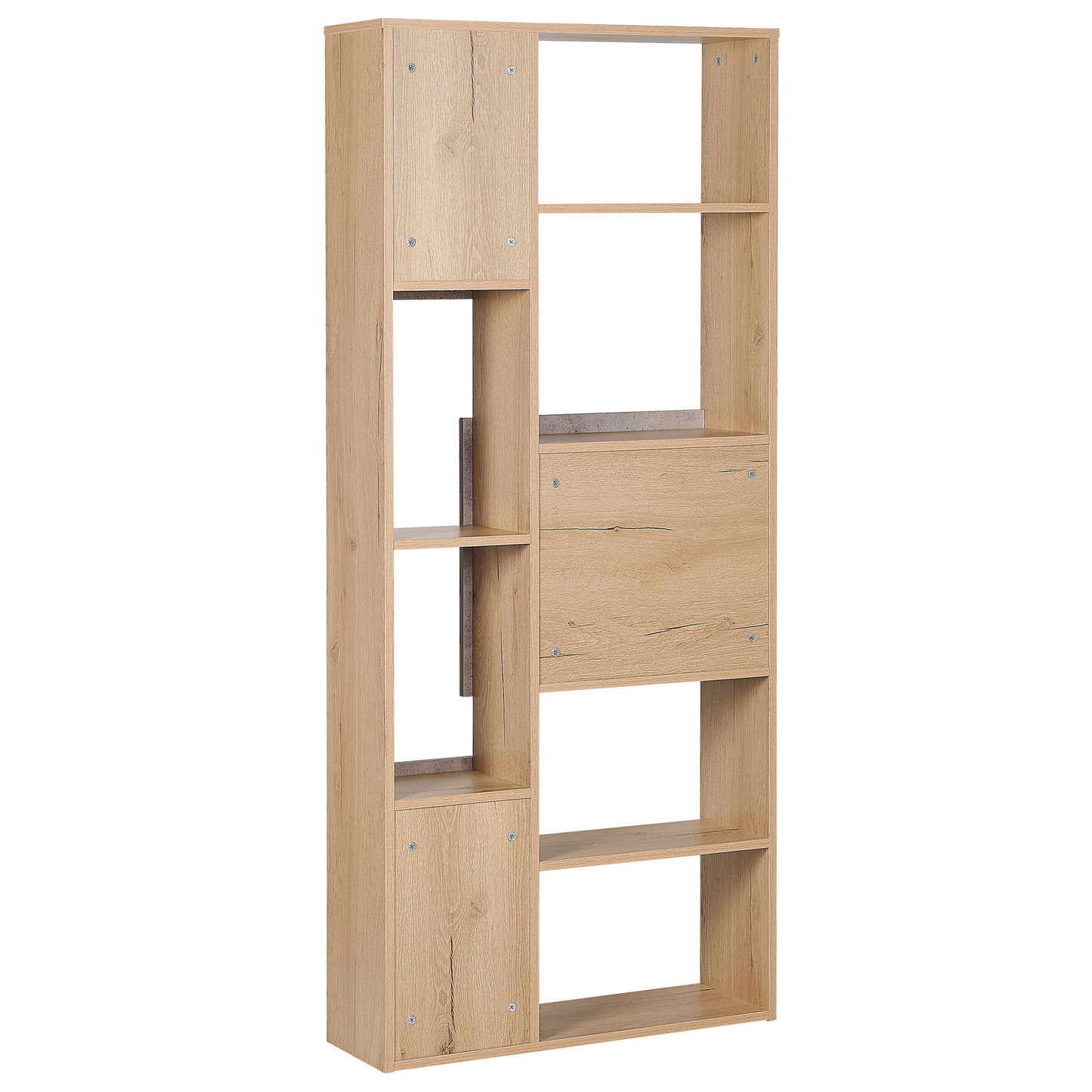 Bücherschrank Heller Holzfarbton GRADA