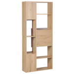 Bücherschrank Heller Holzfarbton GRADA