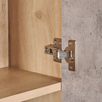 Bücherschrank Heller Holzfarbton GRADA