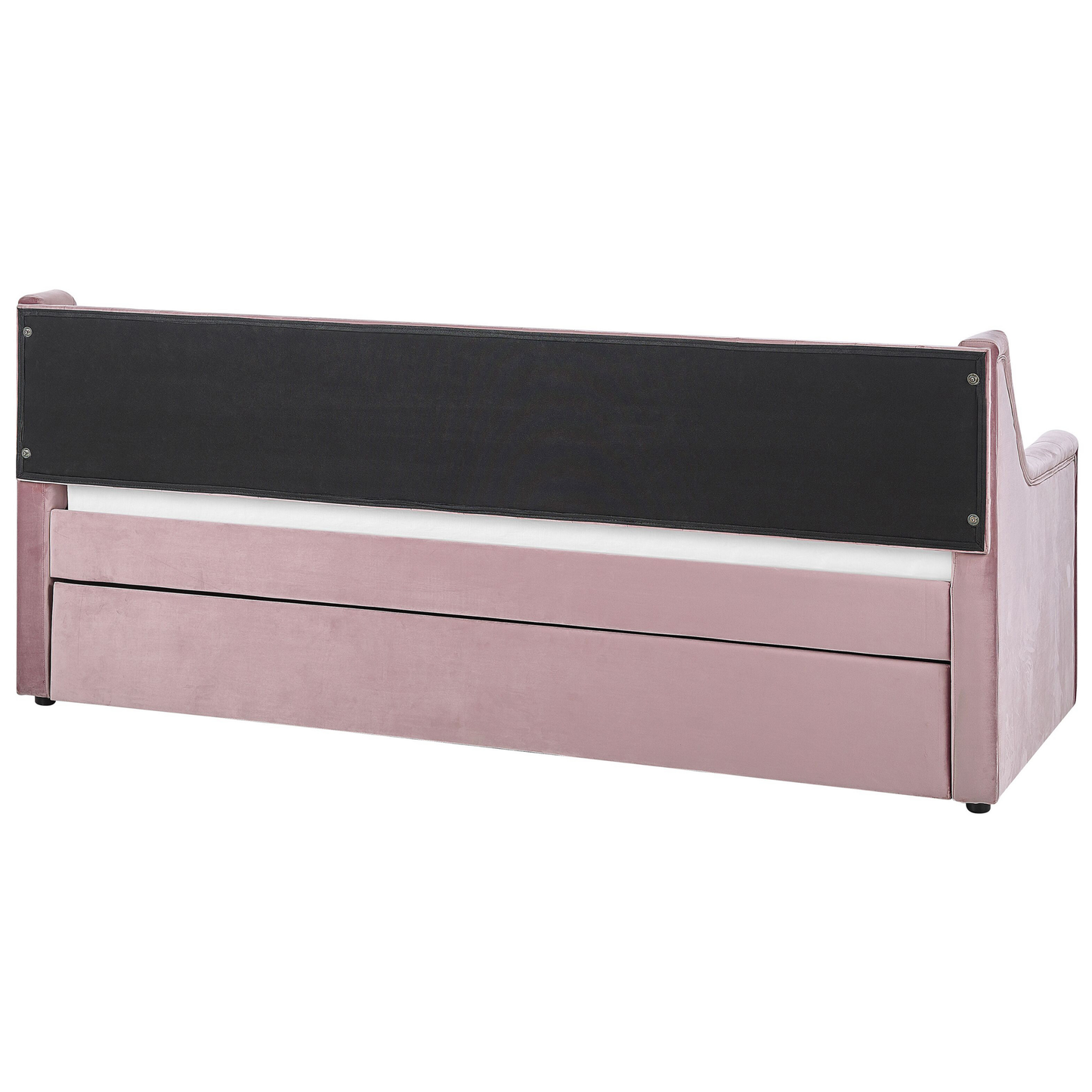 Ausziehbett Samtstoff MONTARGIS 90 x 200 cm Rosa