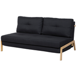2-Sitzer Schlafsofa schwarz EDLAND
