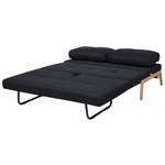 2-Sitzer Schlafsofa schwarz EDLAND