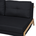2-Sitzer Schlafsofa schwarz EDLAND