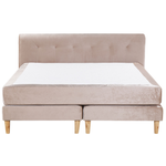 Boxspringbett Samtstoff MARQUISE 180 x 200 cm Beige
