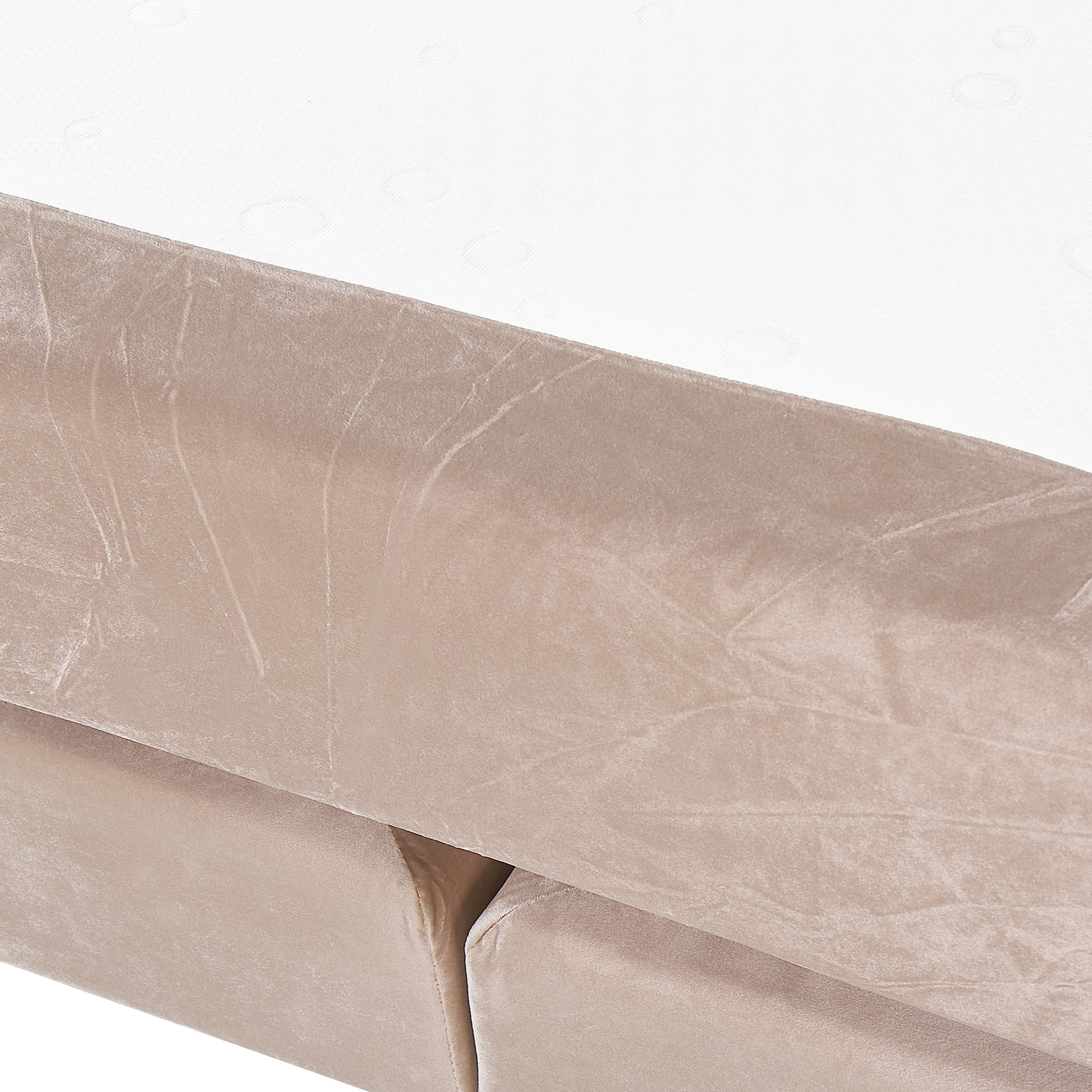 Boxspringbett Samtstoff MARQUISE 180 x 200 cm Beige