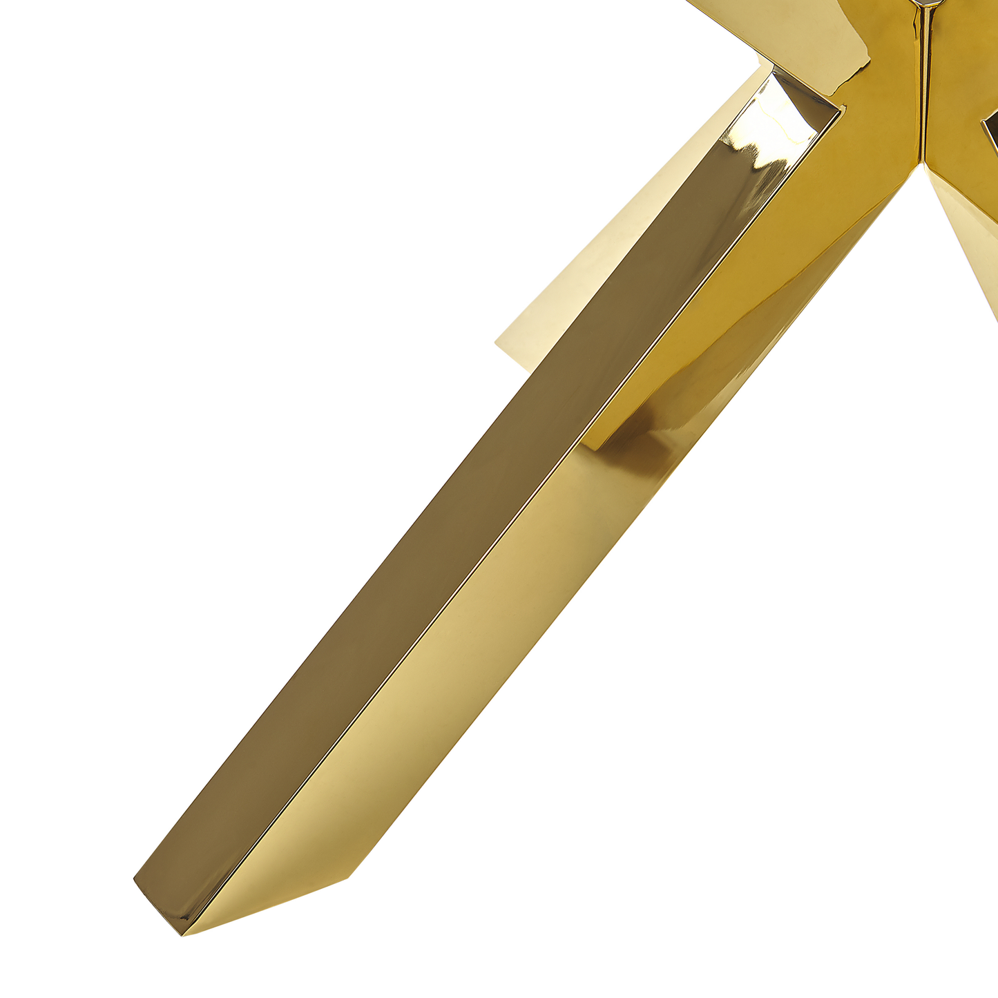Couchtisch Glas Gold quadratisch 70 x 70 cm STARLIGHT