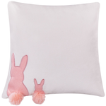 Dekokissen 2er Set PHLOX Baumwolle 45 x 45 cm Weiss Tiermuster