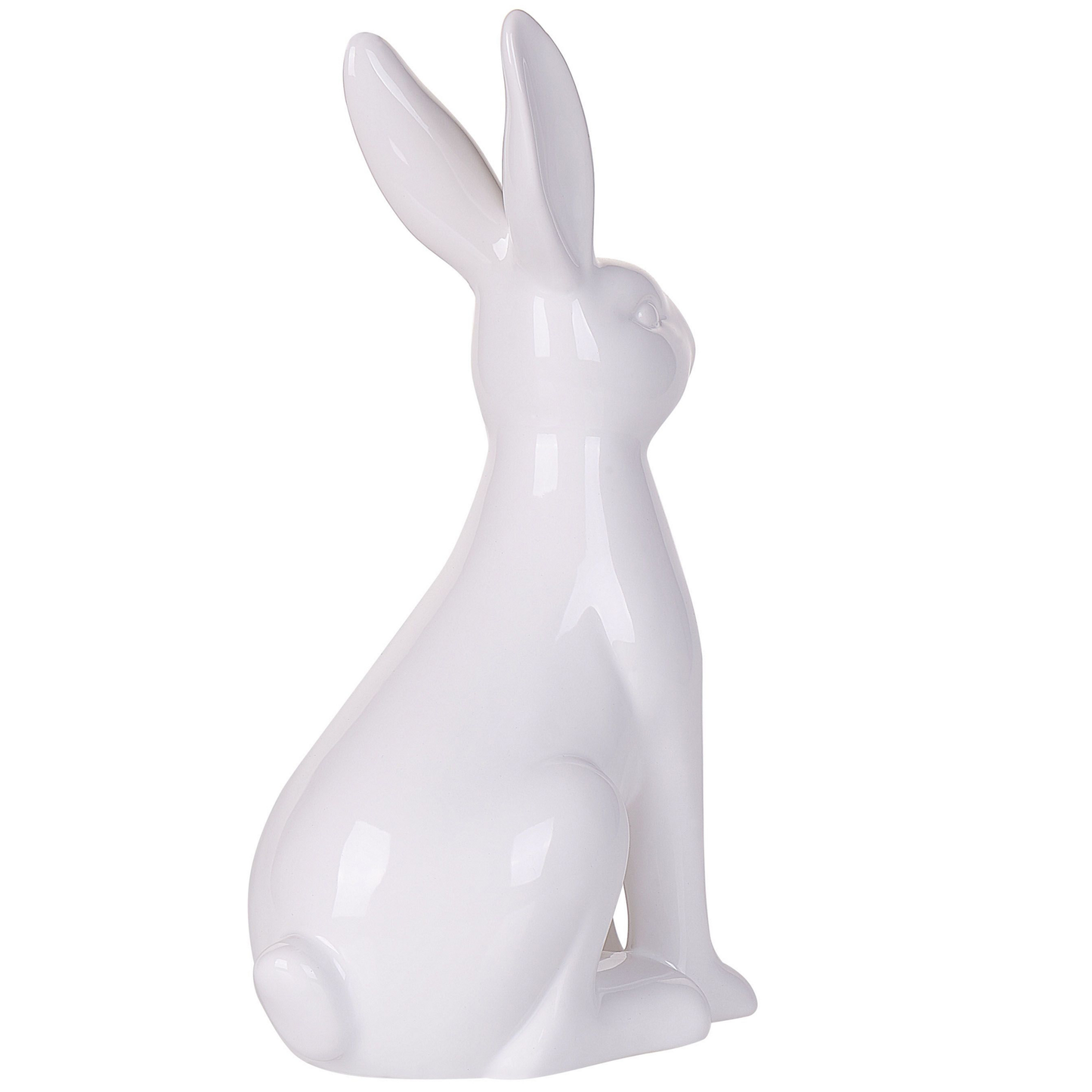 Dekofigur Kaninchen RUCA Keramik Weiss