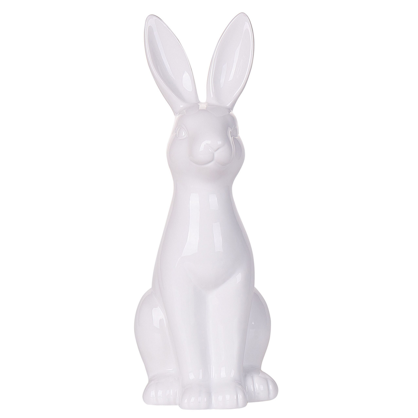 Dekofigur Kaninchen PAIMPOL Keramik Weiss