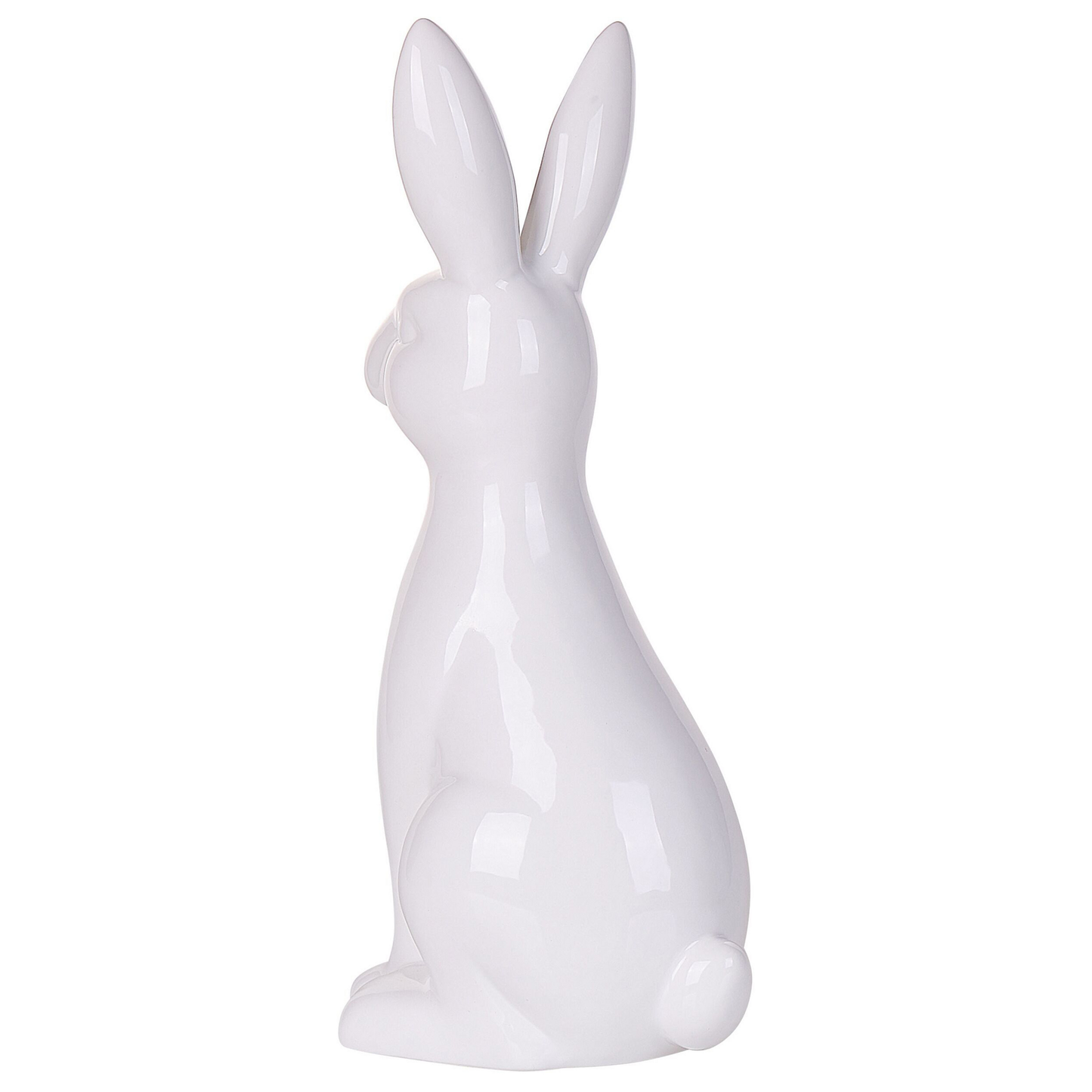 Dekofigur Kaninchen PAIMPOL Keramik Weiss
