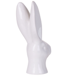Dekofigur Kaninchen GUERANDE Keramik Weiss