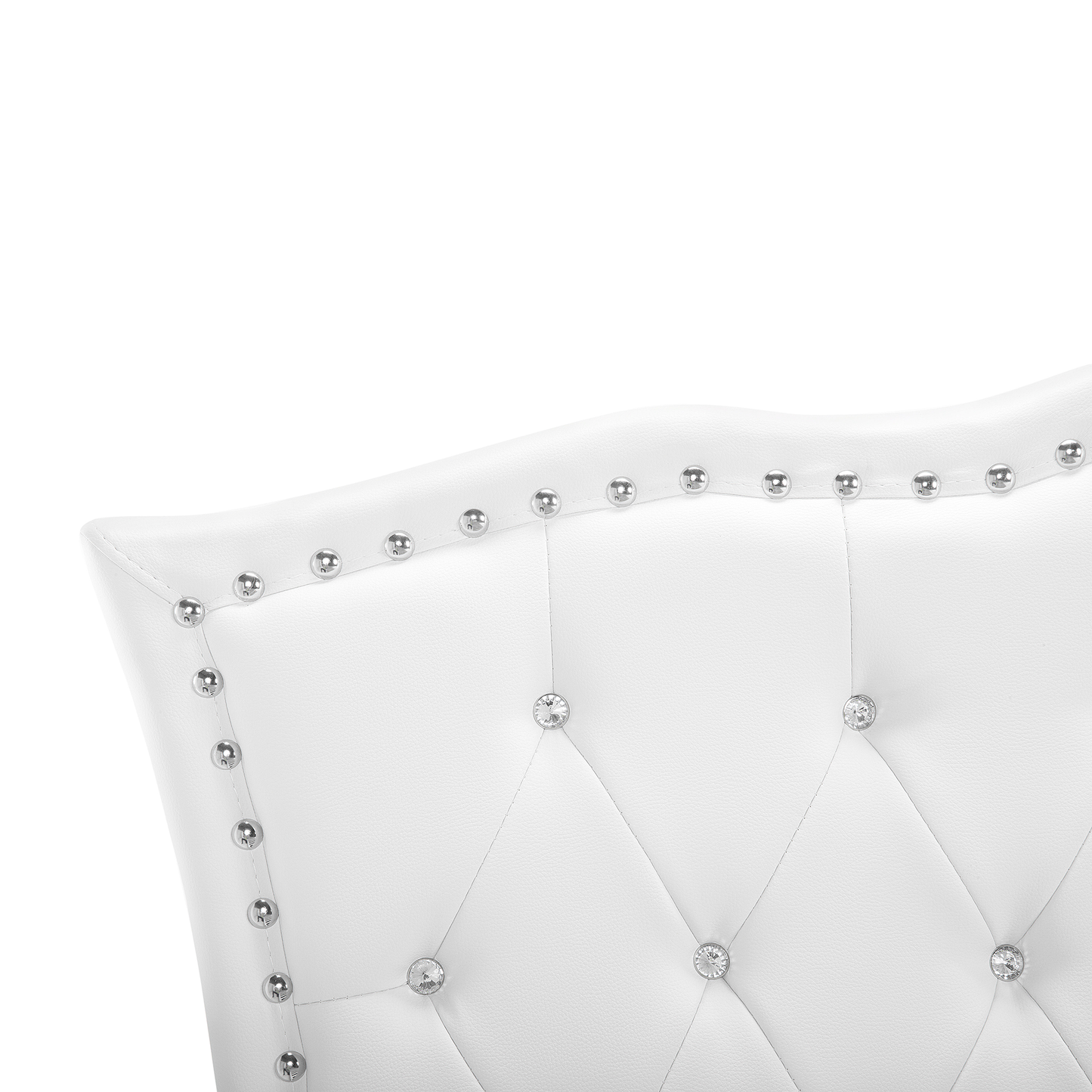 Bett Kunstleder weiss Lattenrost 90 x 200 cm METZ