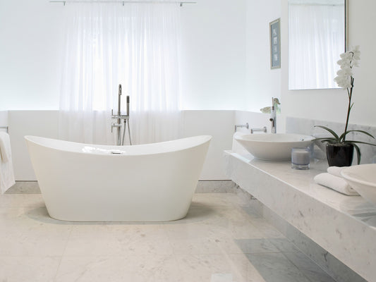 Badewanne freistehend weiss oval 160 x 76 cm ANTIGUA
