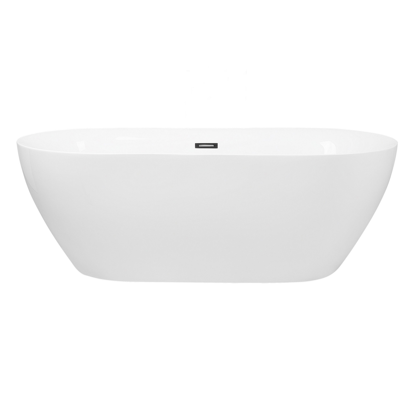 Badewanne freistehend weiss oval 150 x 75 cm CARRERA