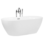 Badewanne freistehend weiss oval 160 x 75 cm CARRERA