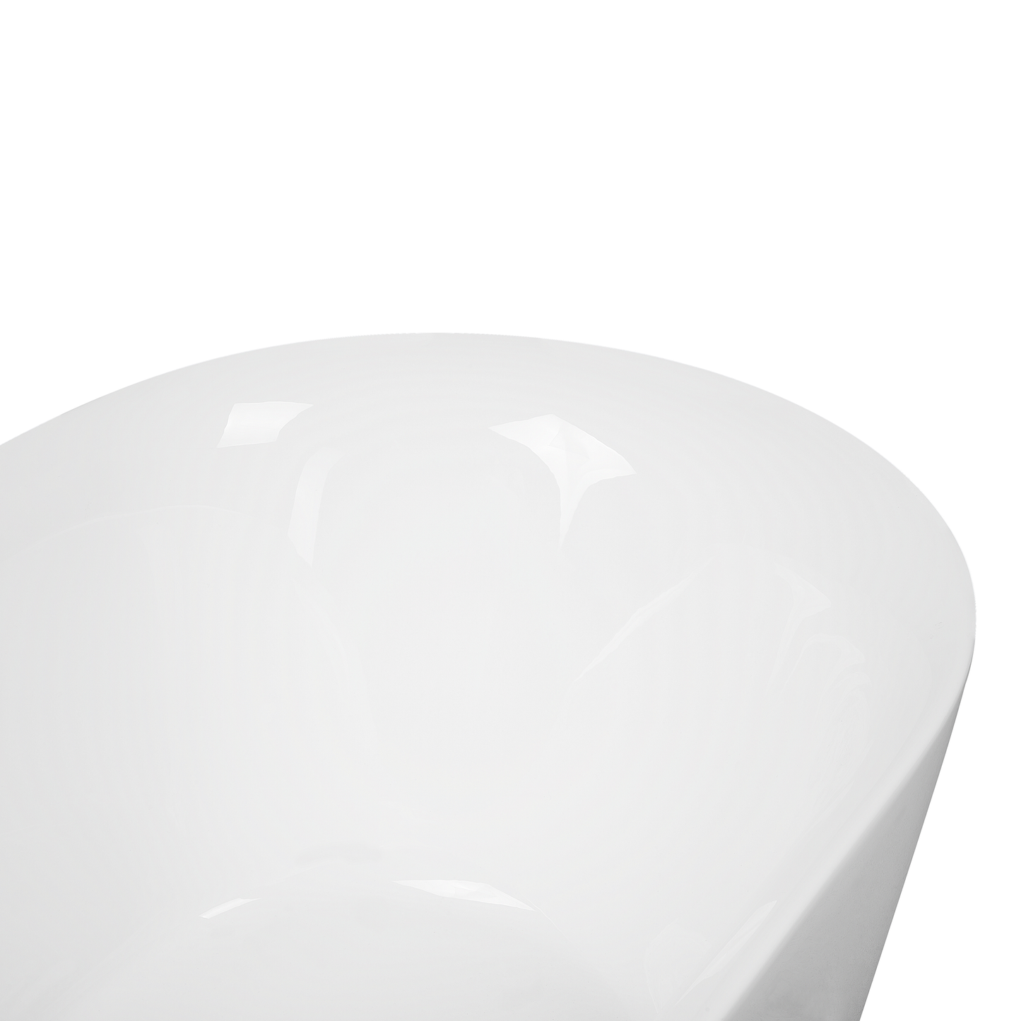 Badewanne freistehend weiss oval 160 x 75 cm CARRERA