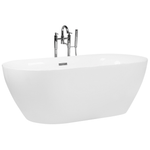 Badewanne freistehend weiss oval 180 x 80 cm CARRERA