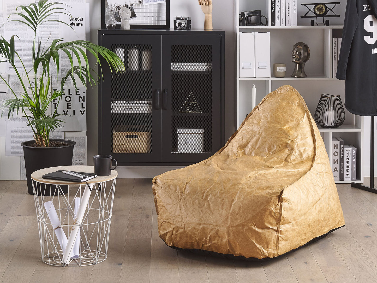 Sitzsack 200 L DROP 63 cm 75 cm Goldbraun
