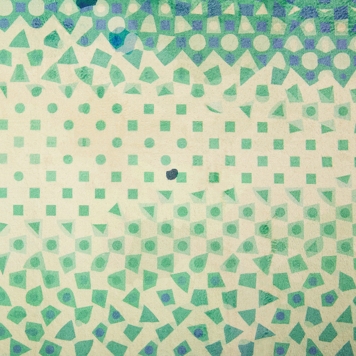 Teppich blau-grün 140 x 200 cm Flecken-Motiv Kurzflor SUSUZ