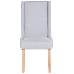 Esszimmerstuhl 2er Set CHAMBERS Baumwolle Hellgrau