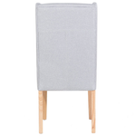 Esszimmerstuhl 2er Set CHAMBERS Baumwolle Hellgrau